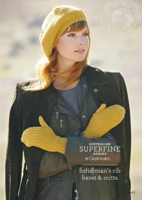 451 Fishmerman's Rib Beret & Mitts