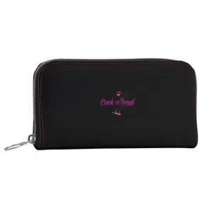 #600 Cocknload Designer zip wallet blk