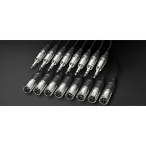 Alva T8X8Pro5 Analog Multi-Core Cable, 8x TRS to 8x XLR male 5m