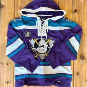 Anaheim Mighty Ducks NHL Retro Freeze Superior Lacer Hoody (Third Jersey Mark)