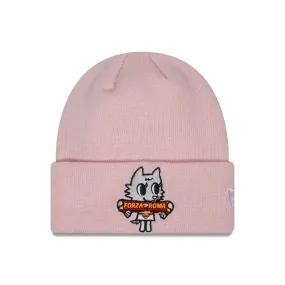 AS Roma Kids Romina Pastel Pink Cuff Knit Beanie Hat