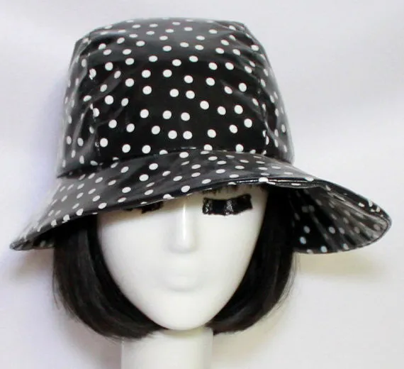 Asymmetrical Cloche Rain Hat