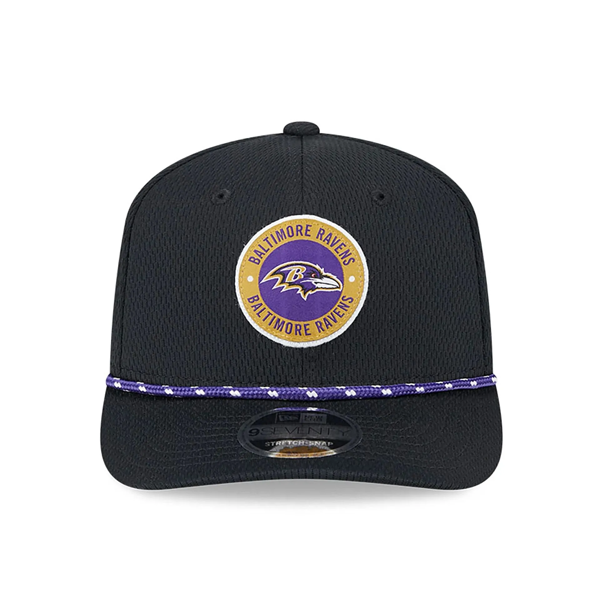 Baltimore Ravens NFL Sideline 2024 Black 9SEVENTY Stretch Snap Cap