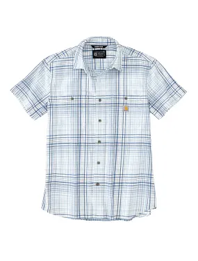 Carhartt Men's Rugged Flex Lightweight Button-Down Short Sleeve Plaid Shirt