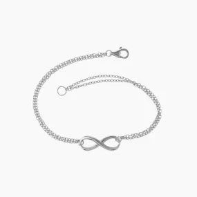 Classic Infinity Sterling Silver Bracelet