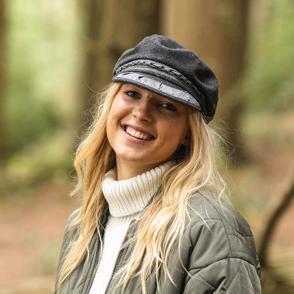 Classic Wool Greek Fisherman Cap - Grey