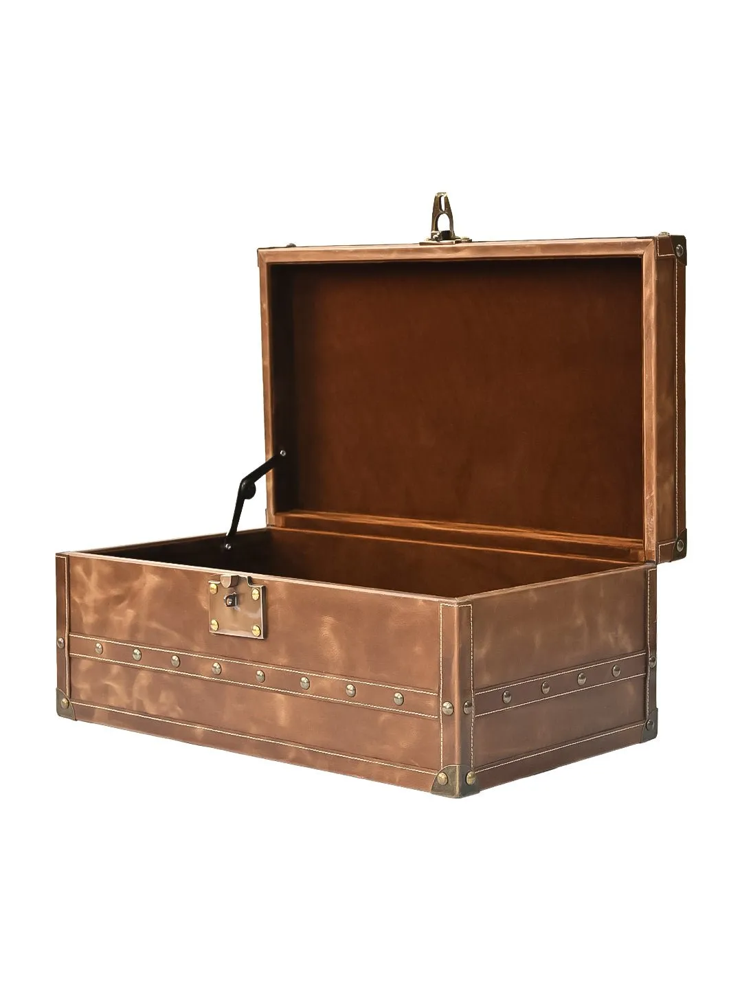 CORAL - LEATHER TRUNK