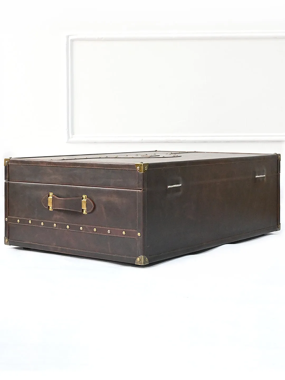 CORAL - LEATHER TRUNK