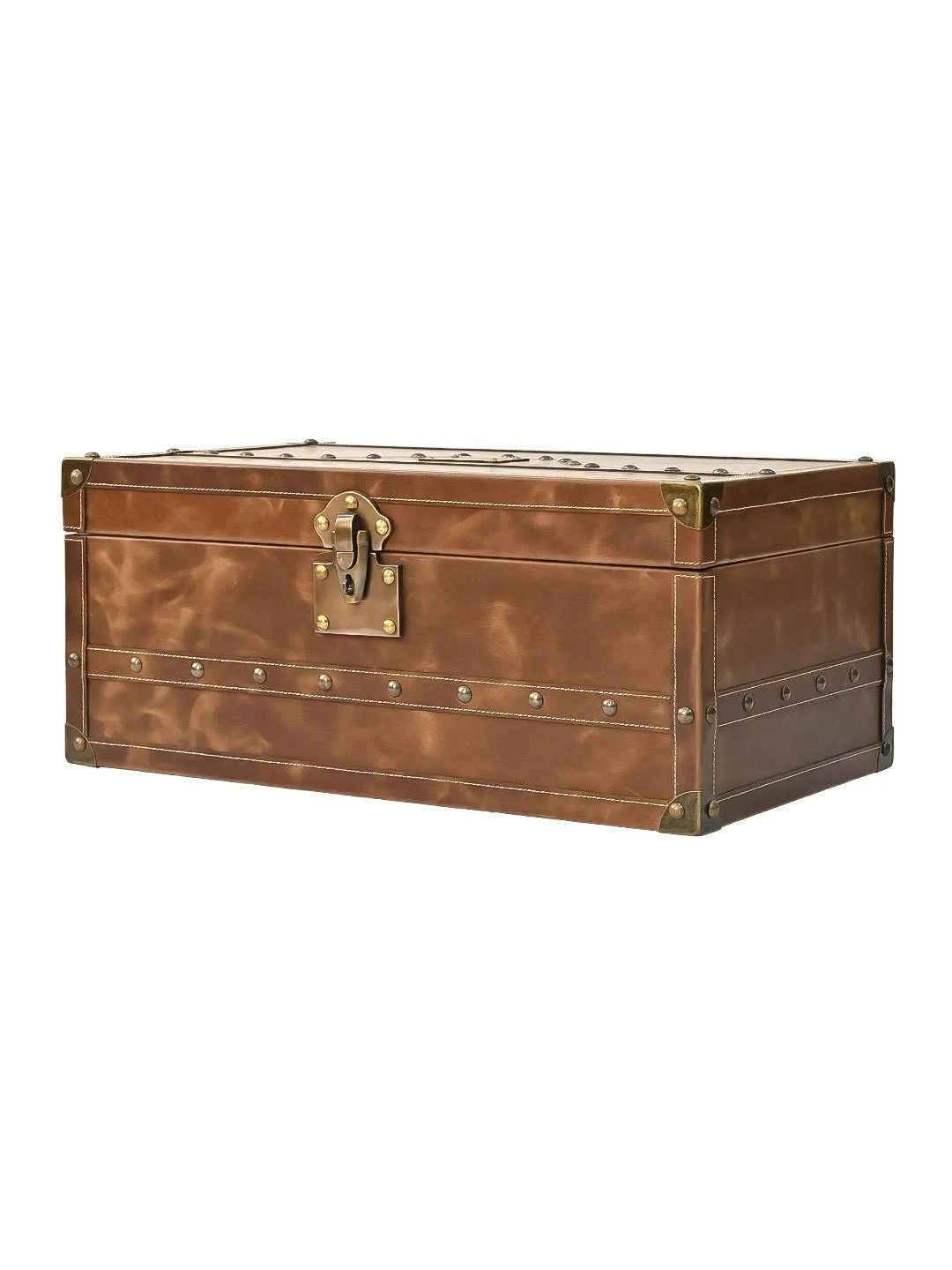 CORAL - LEATHER TRUNK