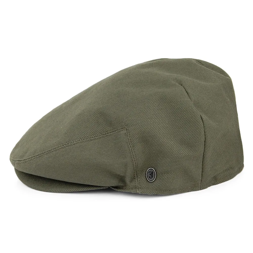 Cotton Flat Cap - Olive