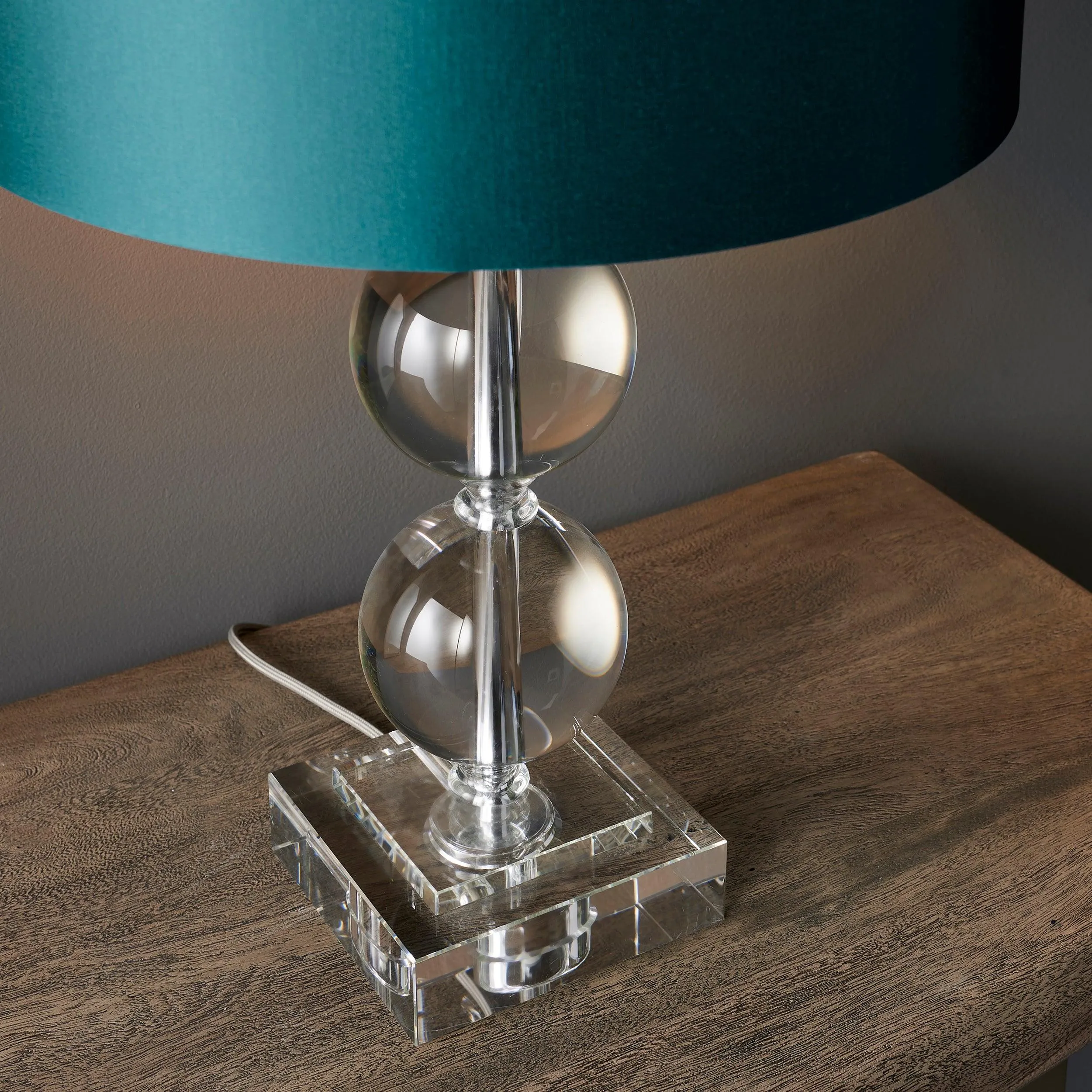 Crylan Crystal Glass Table Lamp - Base Only