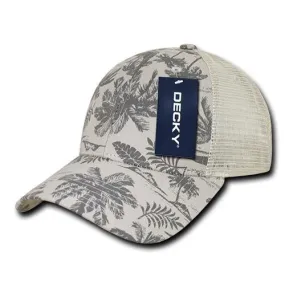 Decky 1143 - Tropical Trucker Cap with Mesh Back