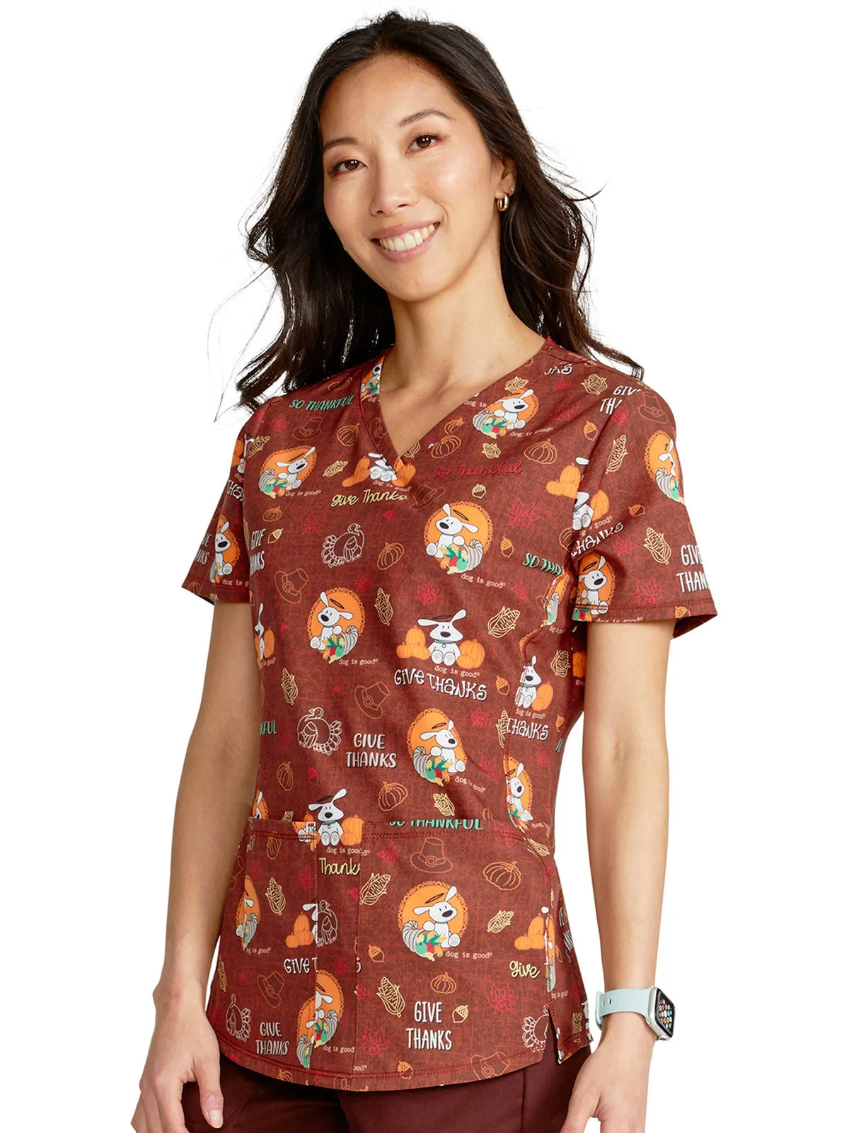 Fashion Prints - Women's V-Neck Print Top