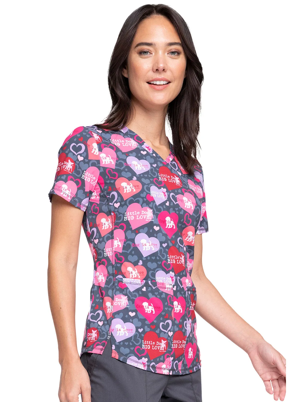 Fashion Prints - Women's V-Neck Print Top