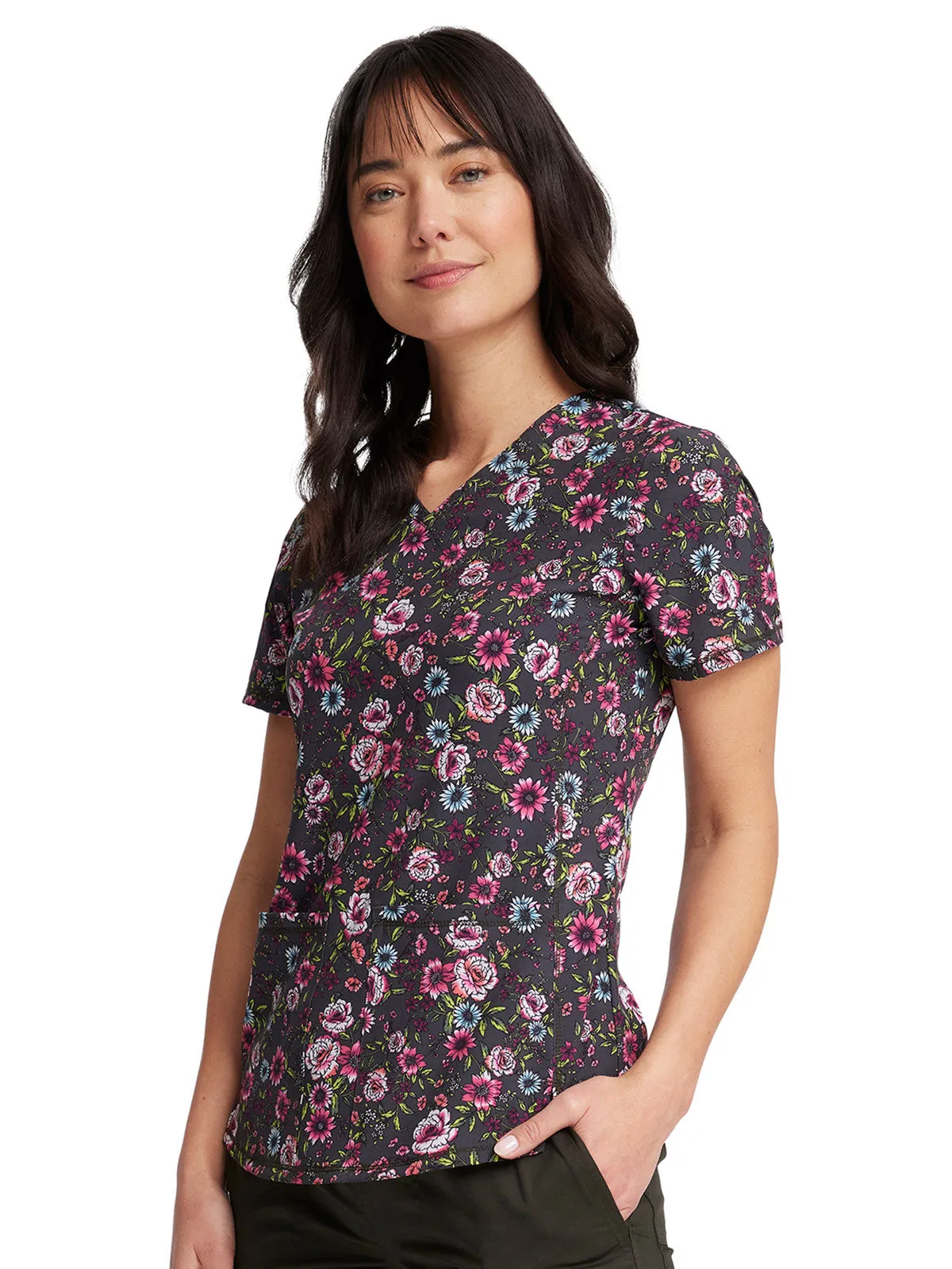 Fashion Prints - Women's V-Neck Print Top