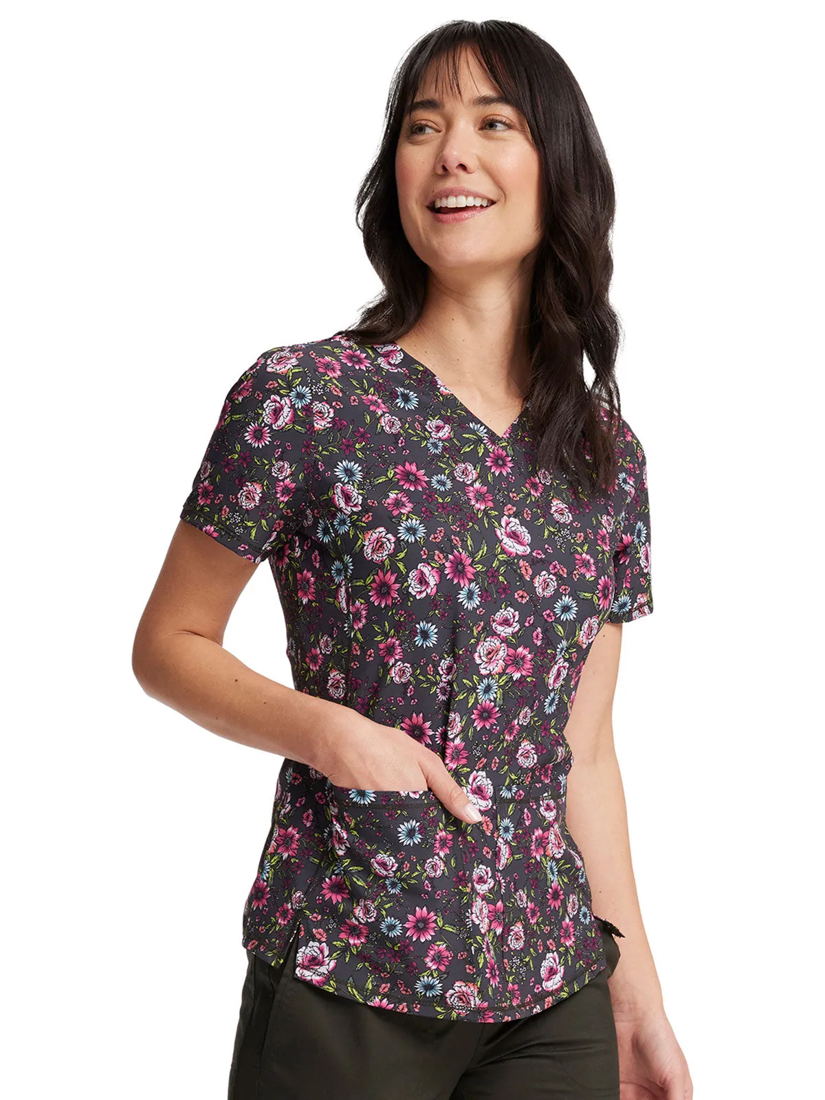 Fashion Prints - Women's V-Neck Print Top