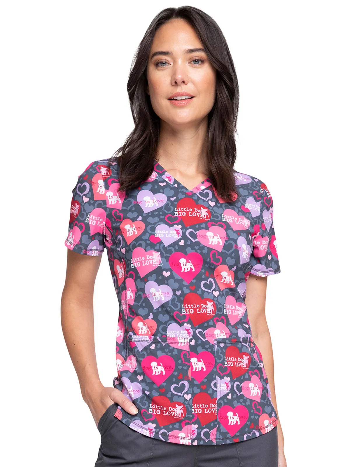 Fashion Prints - Women's V-Neck Print Top