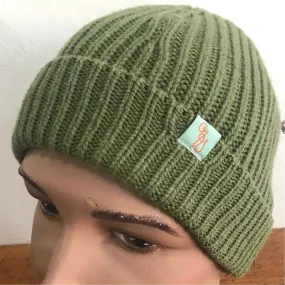 Fixed Beanie - Australian Lambswool - Moss