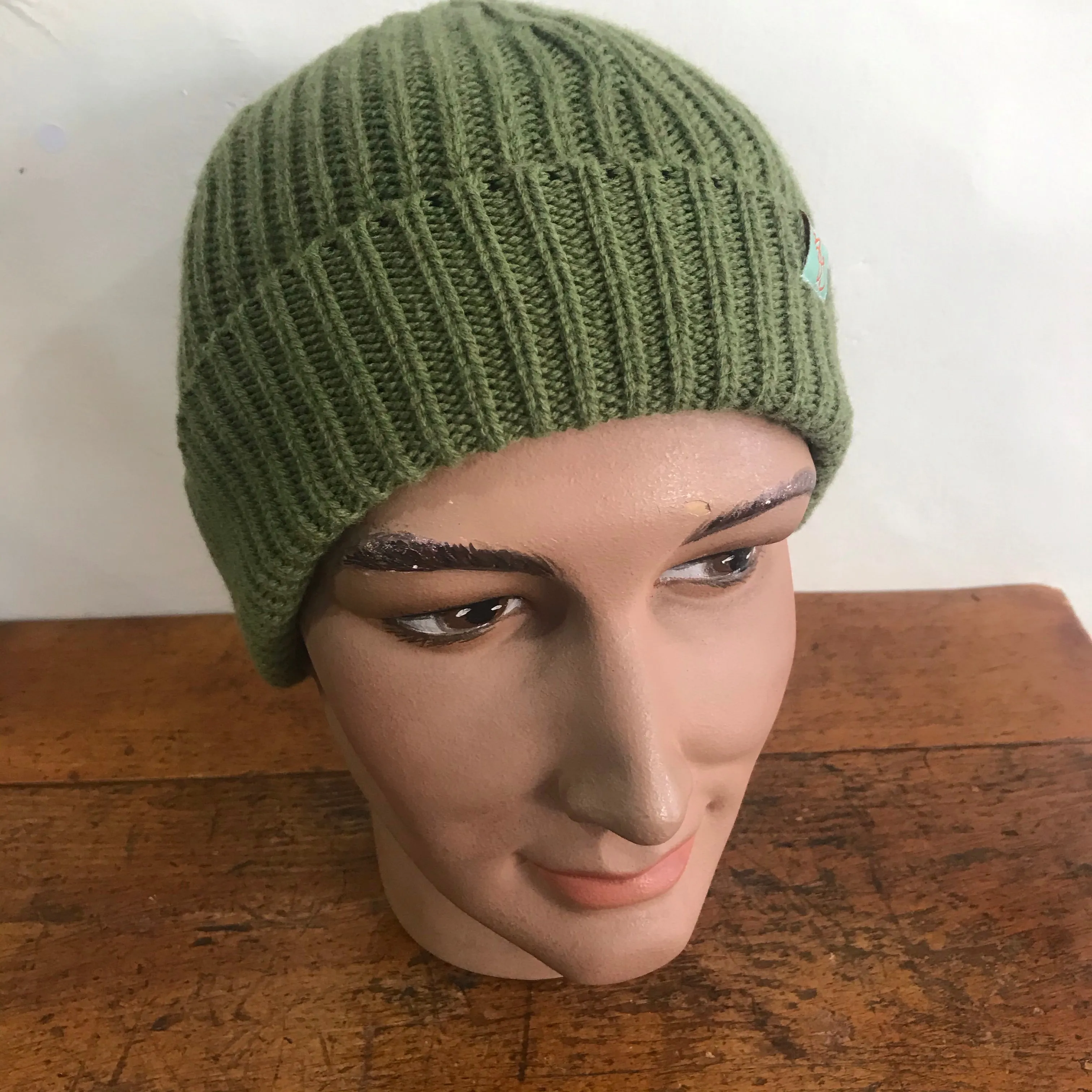 Fixed Beanie - Australian Lambswool - Moss