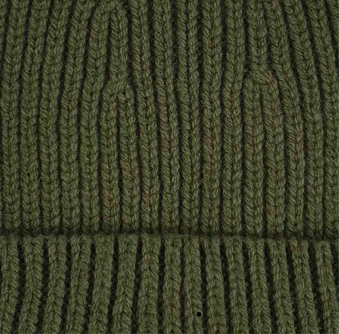 Fixed Beanie - Australian Lambswool - Moss