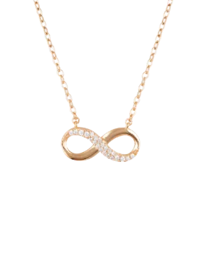 Georgini Forever Infinity Pendant w/ CZ - Rose Gold