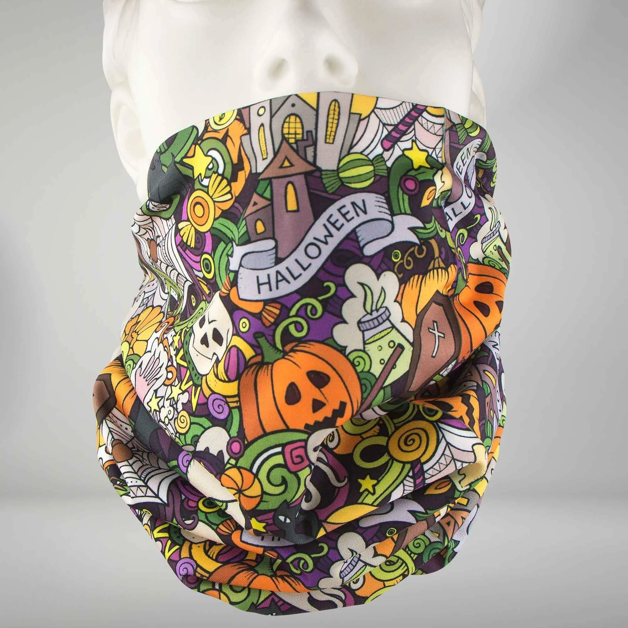 Halloween Collage Multi-Use Neck Gaiter & Headwear