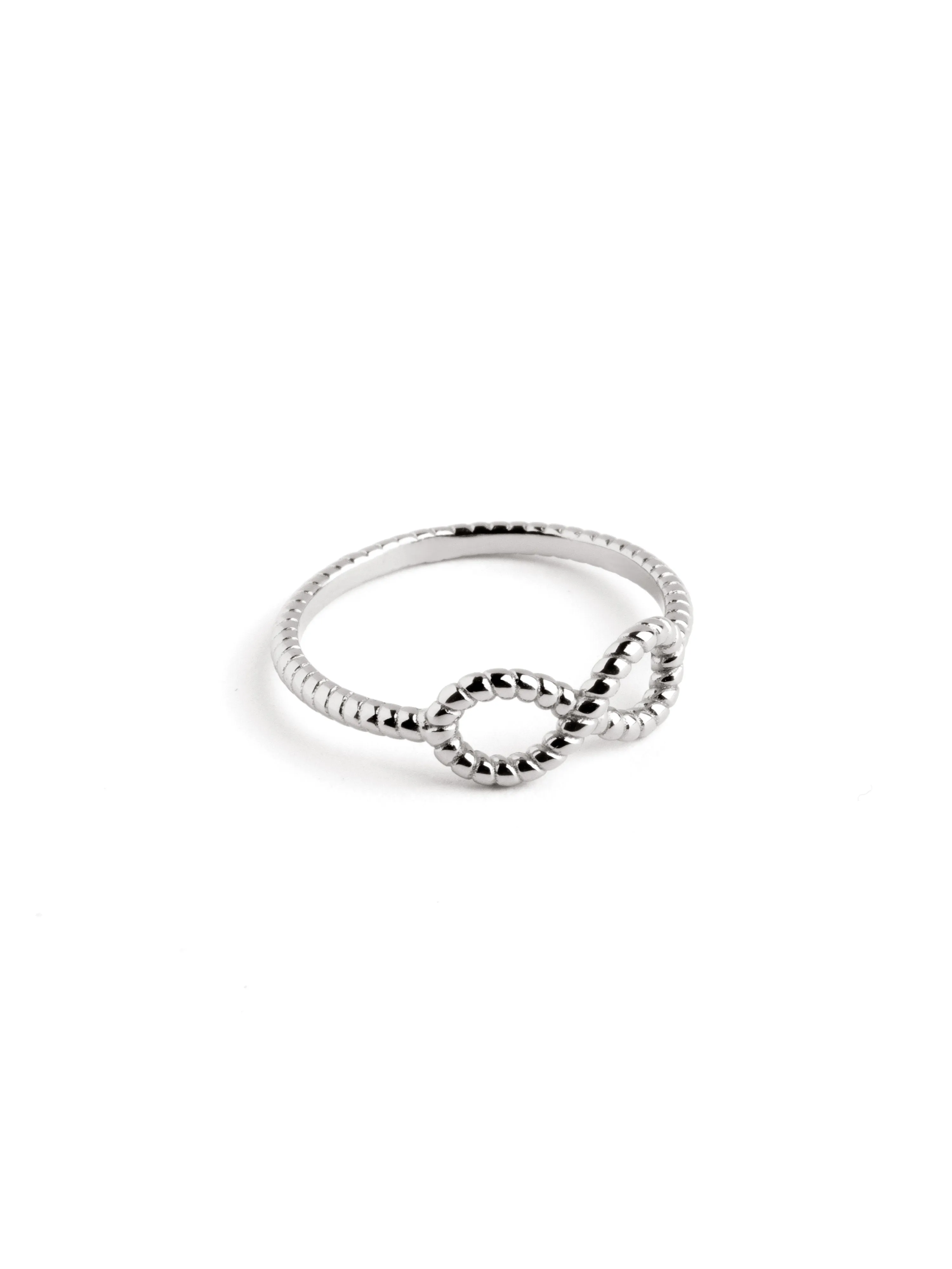 Infinite Rope Silver Ring