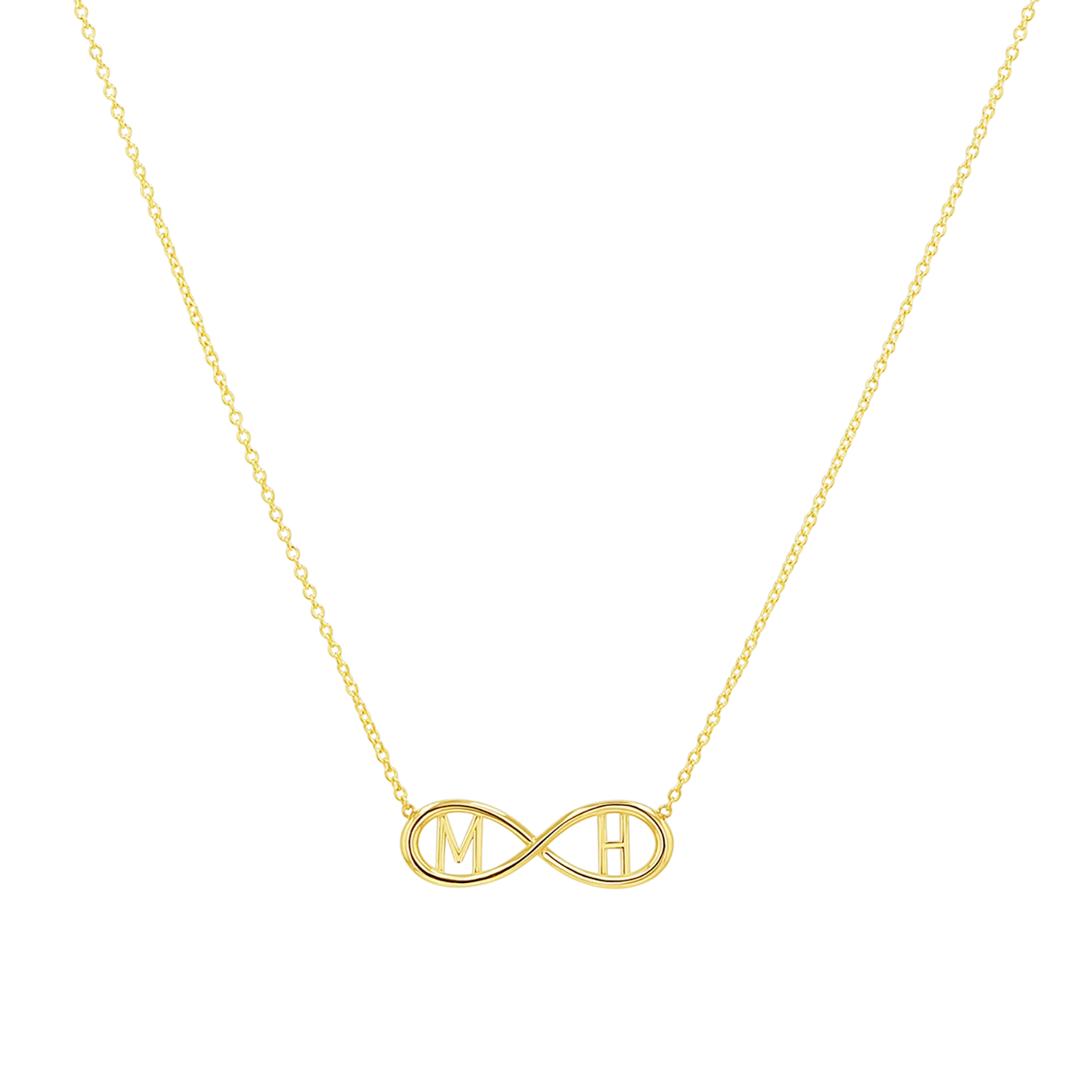 Infinity Letter Necklace