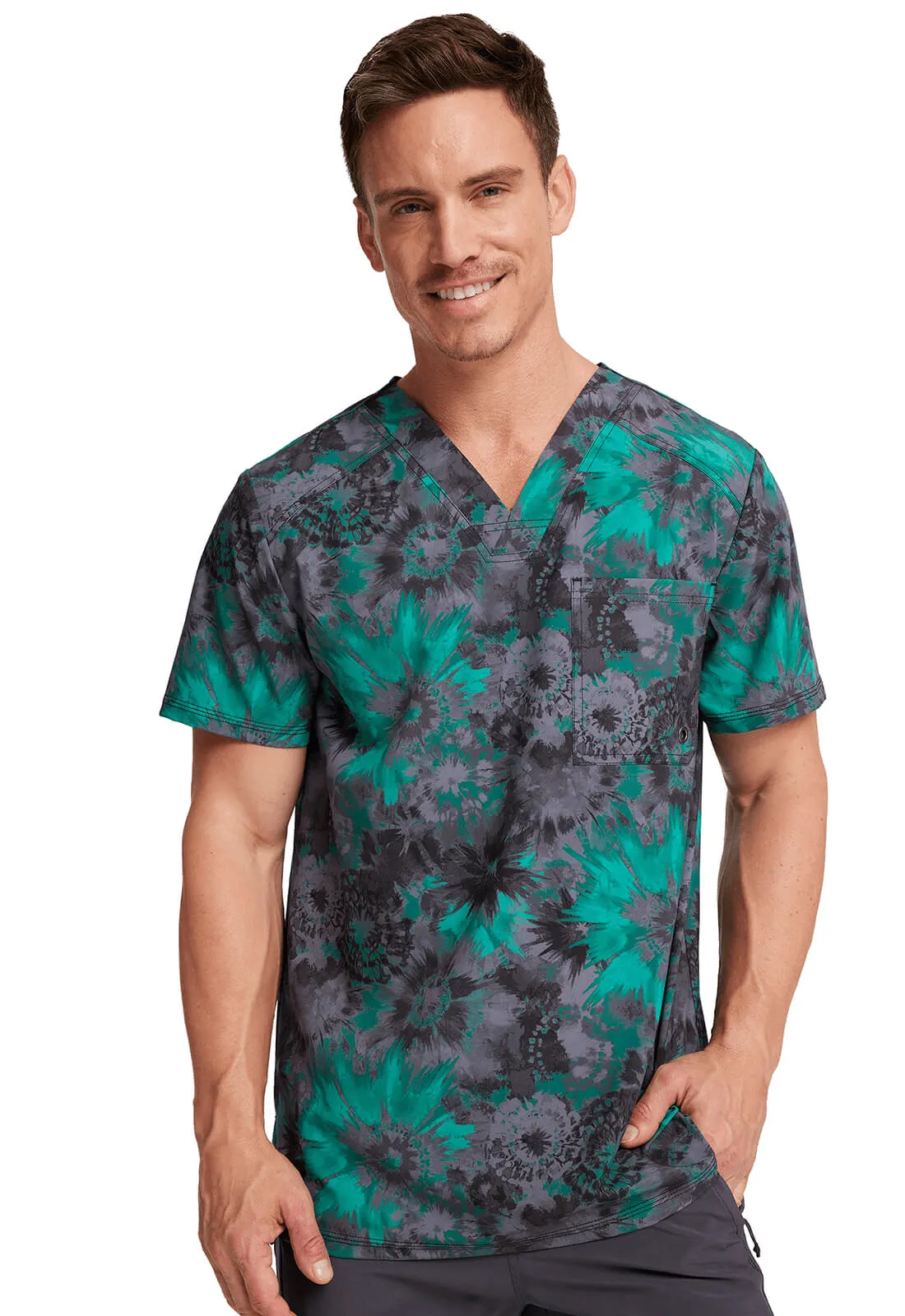 Infinity - Men's V-Neck Print Top