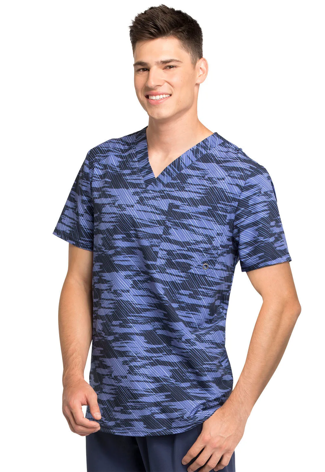 Infinity - Men's V-Neck Print Top