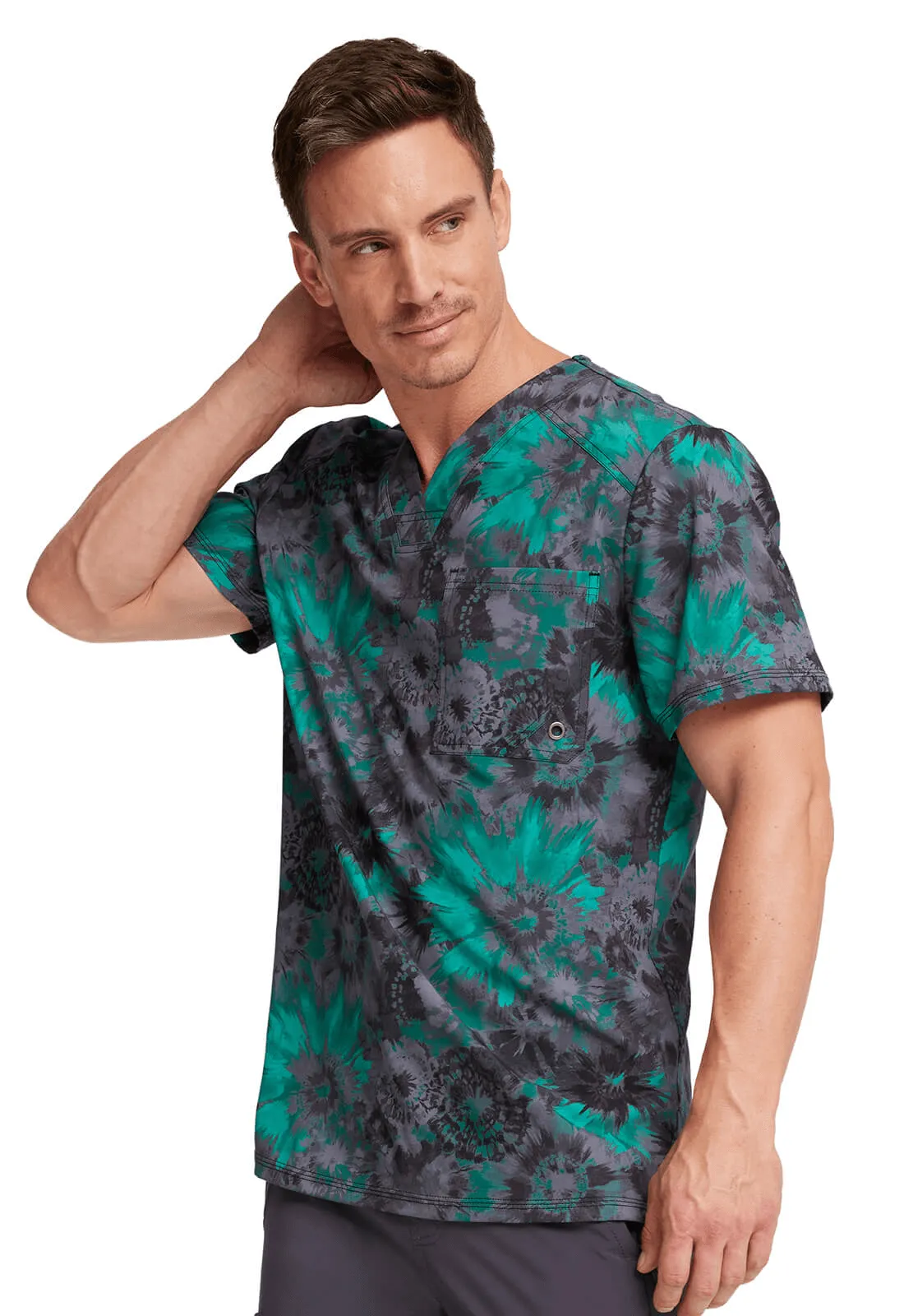 Infinity - Men's V-Neck Print Top