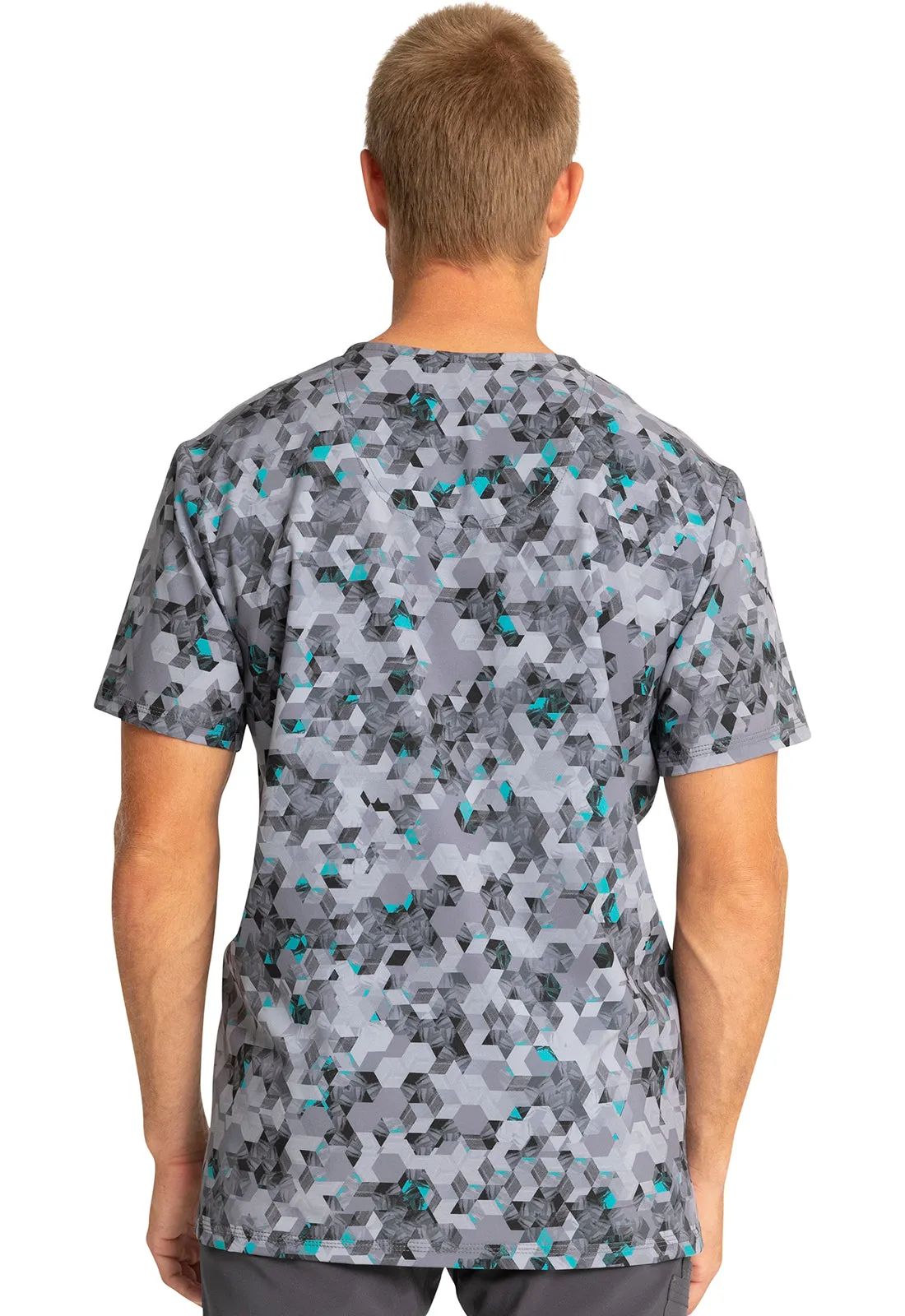 Infinity - Men's V-Neck Print Top