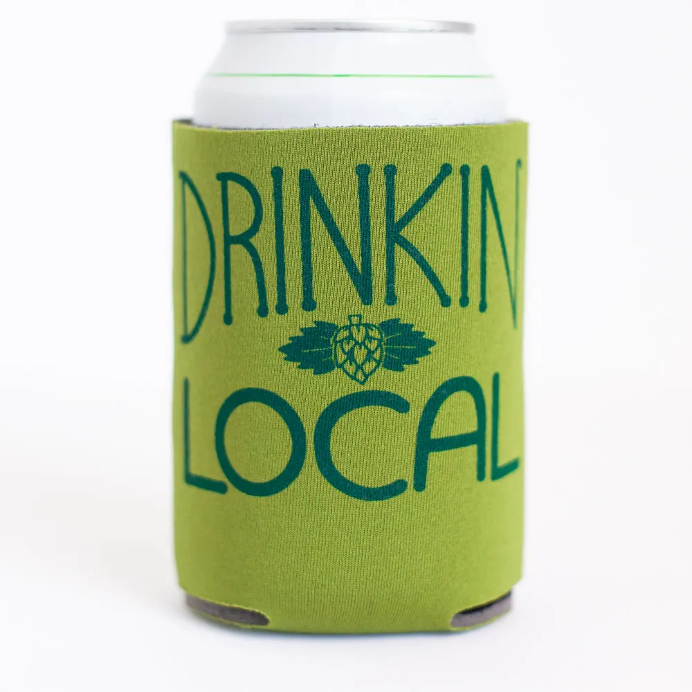 local craft beer koozie, craft beer gift idea, drink local can coolie, gift for craft beer lover