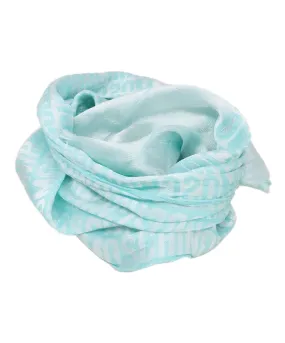 Moschino Aqua Print Scarf