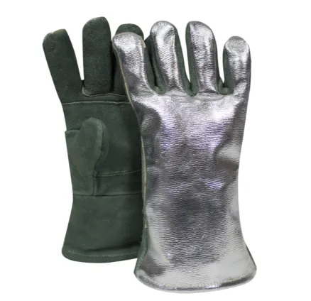 National Safety Apparel DJXG1788DBWLSPF High Heat Aluminized Leather Glove | No Sales Tax