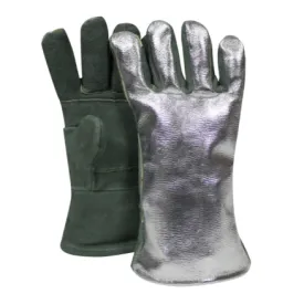 National Safety Apparel DJXG1788DBWLSPF High Heat Aluminized Leather Glove | No Sales Tax