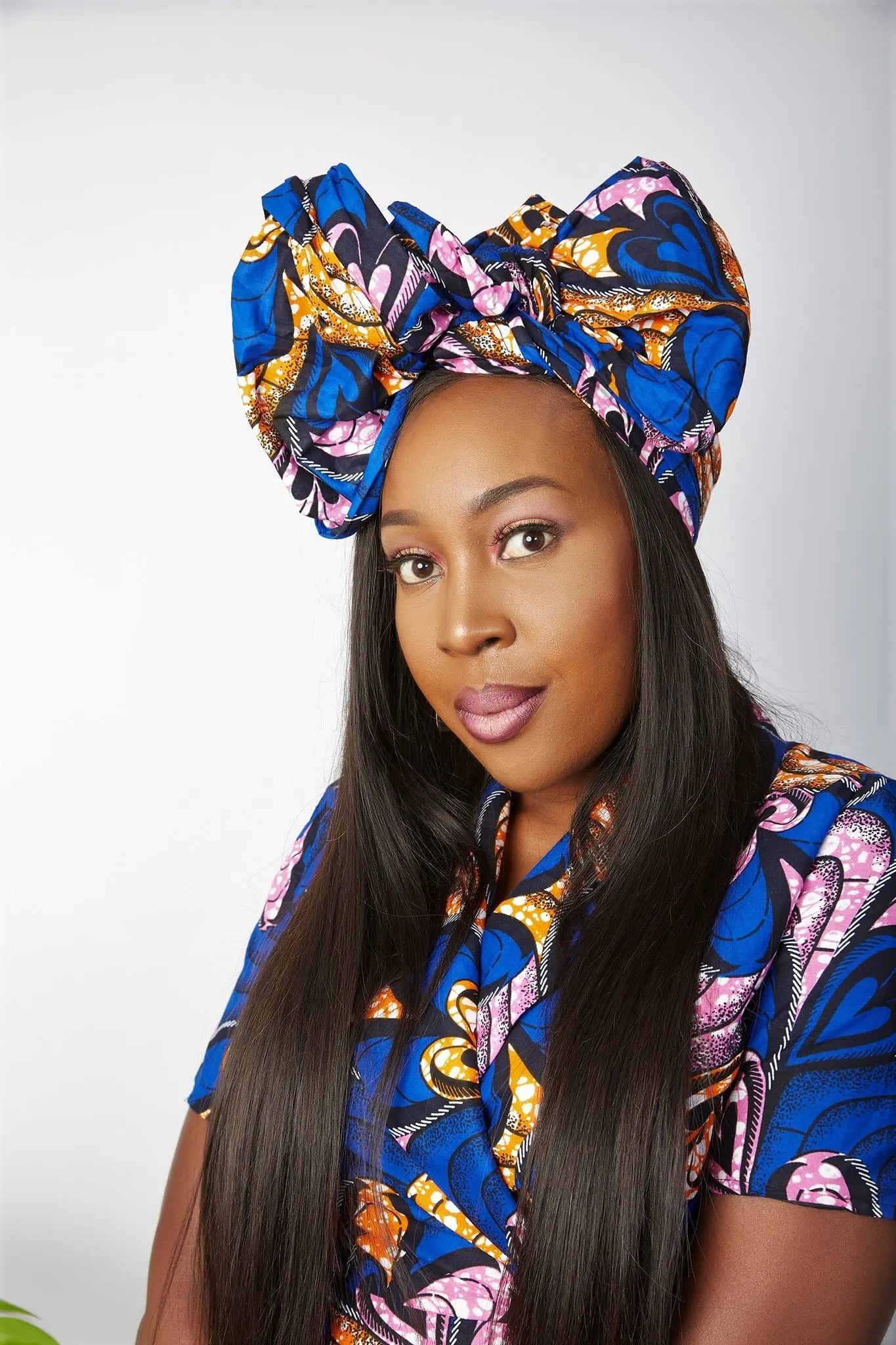 New In African Ankara Print Headwrap/Headtie - Toke