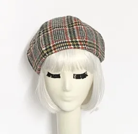 Plaid Beret Hat