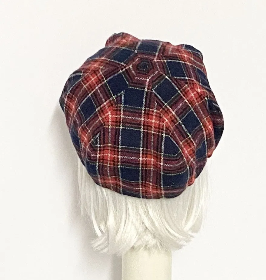 Plaid Newsboy Cap