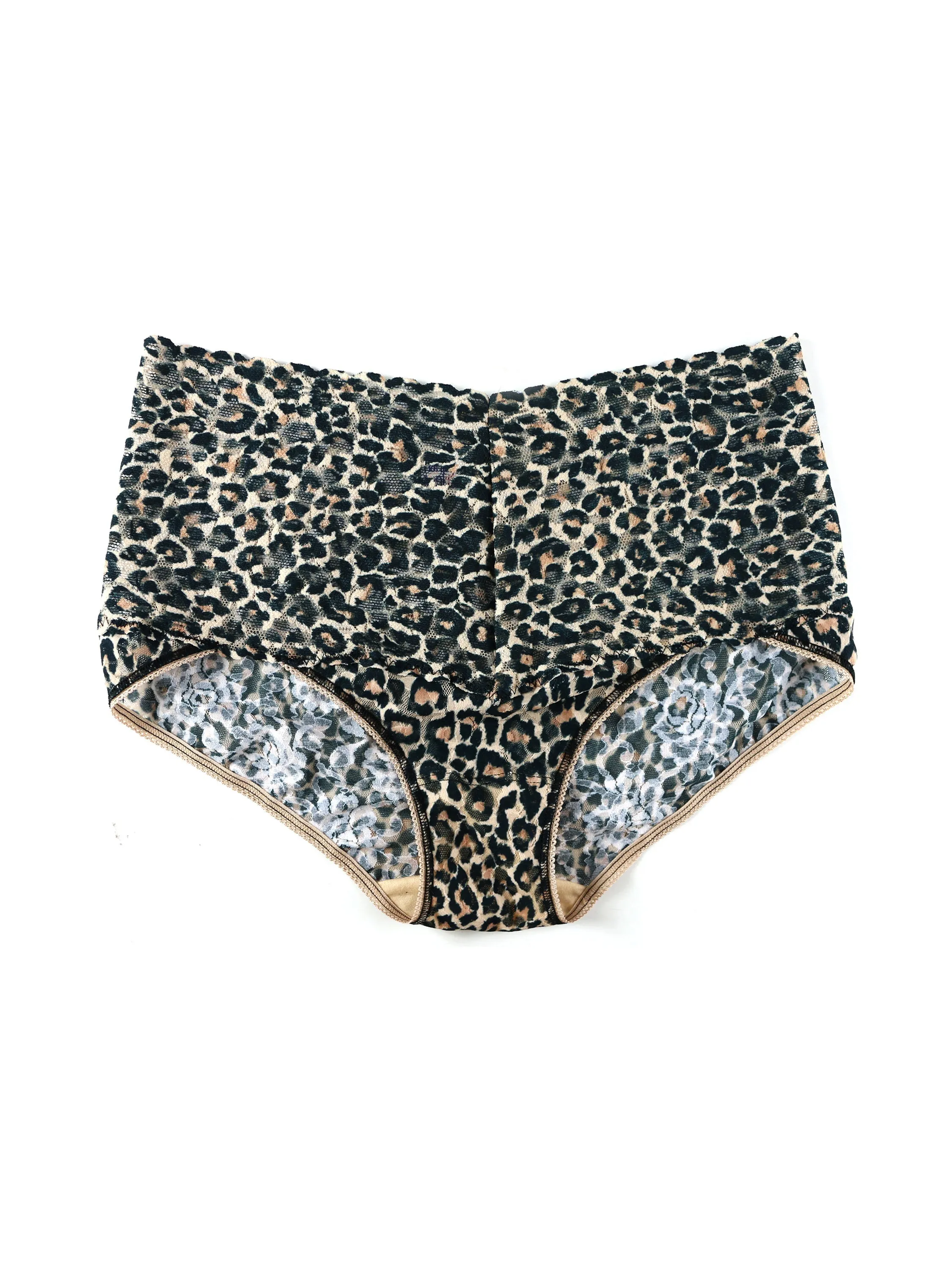 Printed Retro Lace V-Kini Classic Leopard