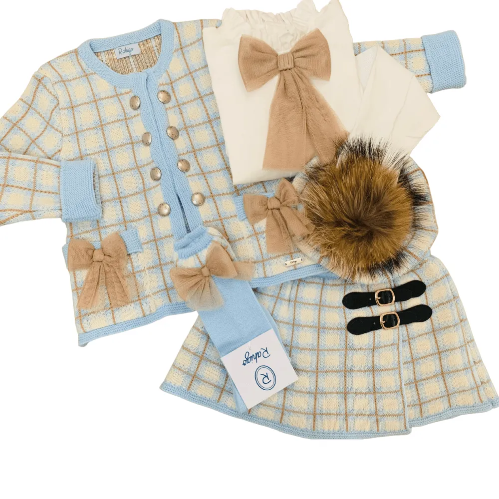 RAHIGO - Tartan Three Piece  Set - Baby Blue