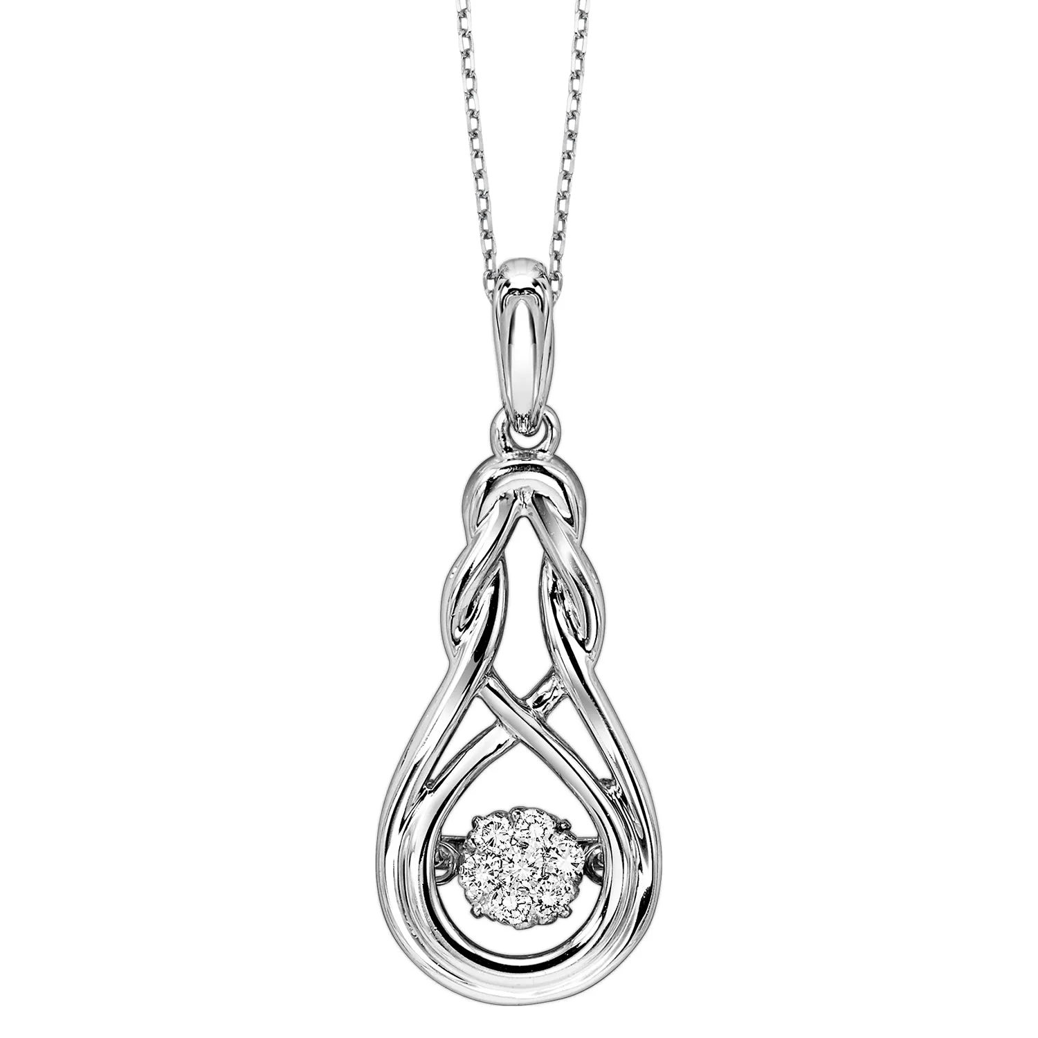 Rhythm of Love Infinity Pendant with Diamond