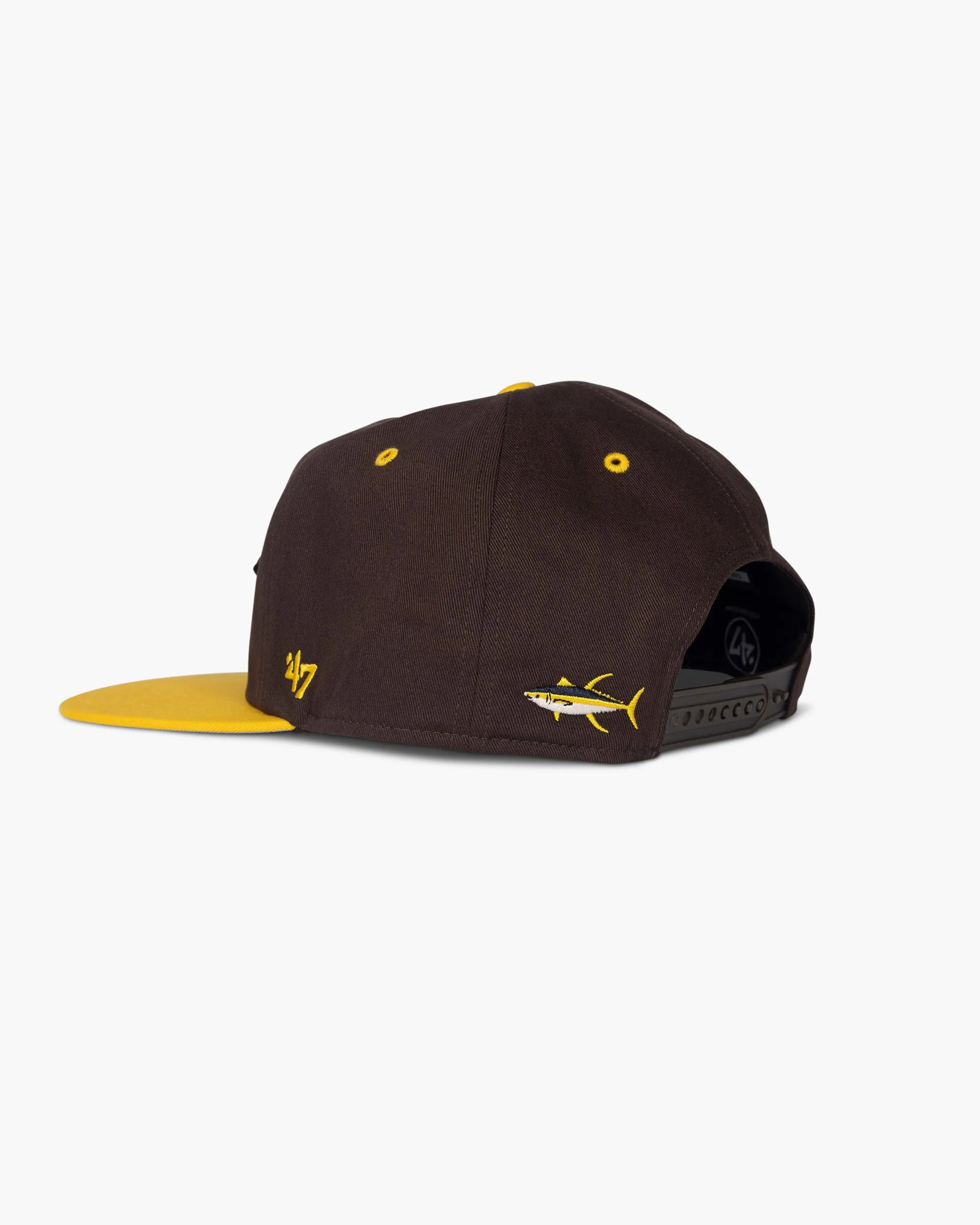 Salty Crew x Padres x 47 Brown Unstructured Snapback