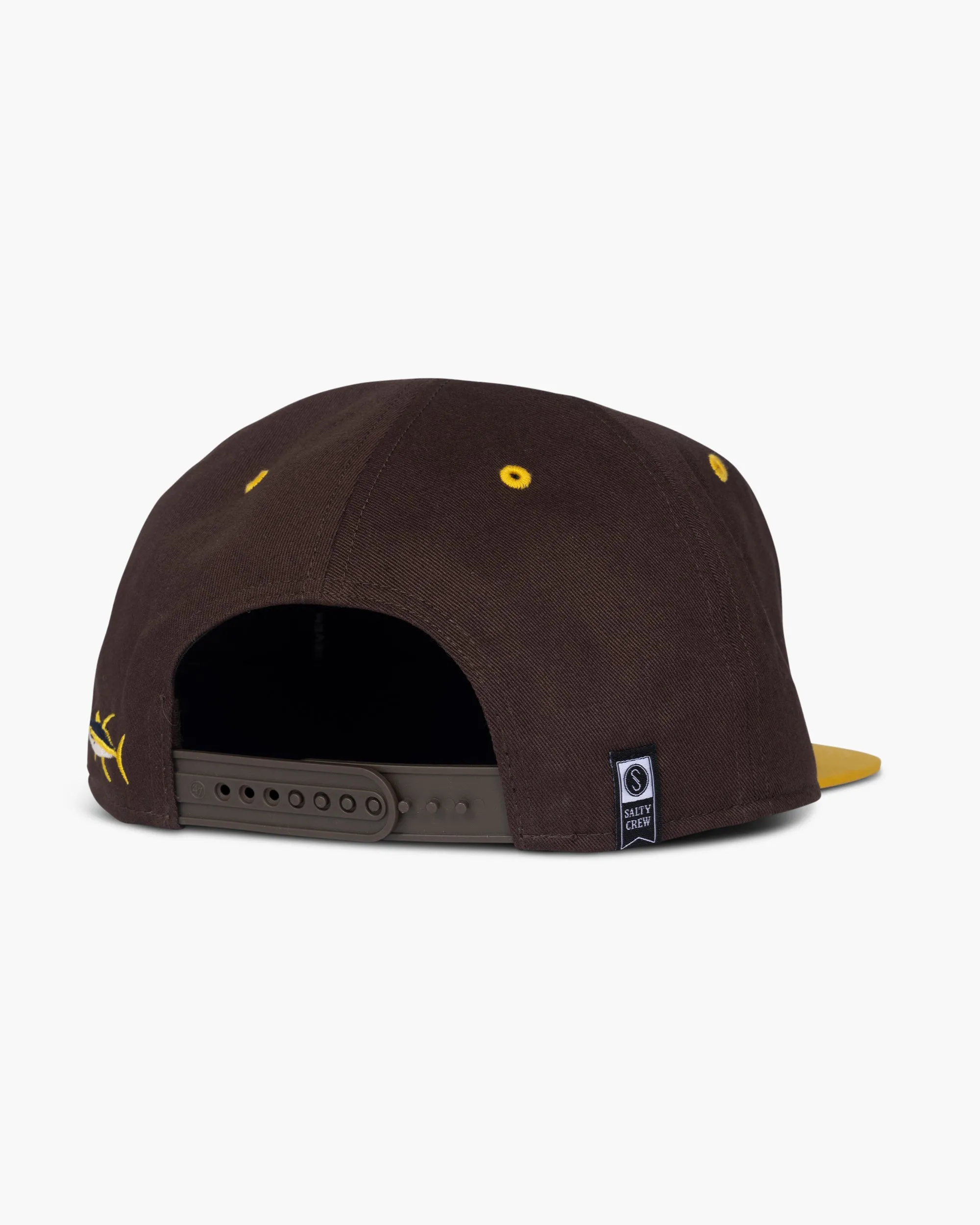 Salty Crew x Padres x 47 Brown Unstructured Snapback