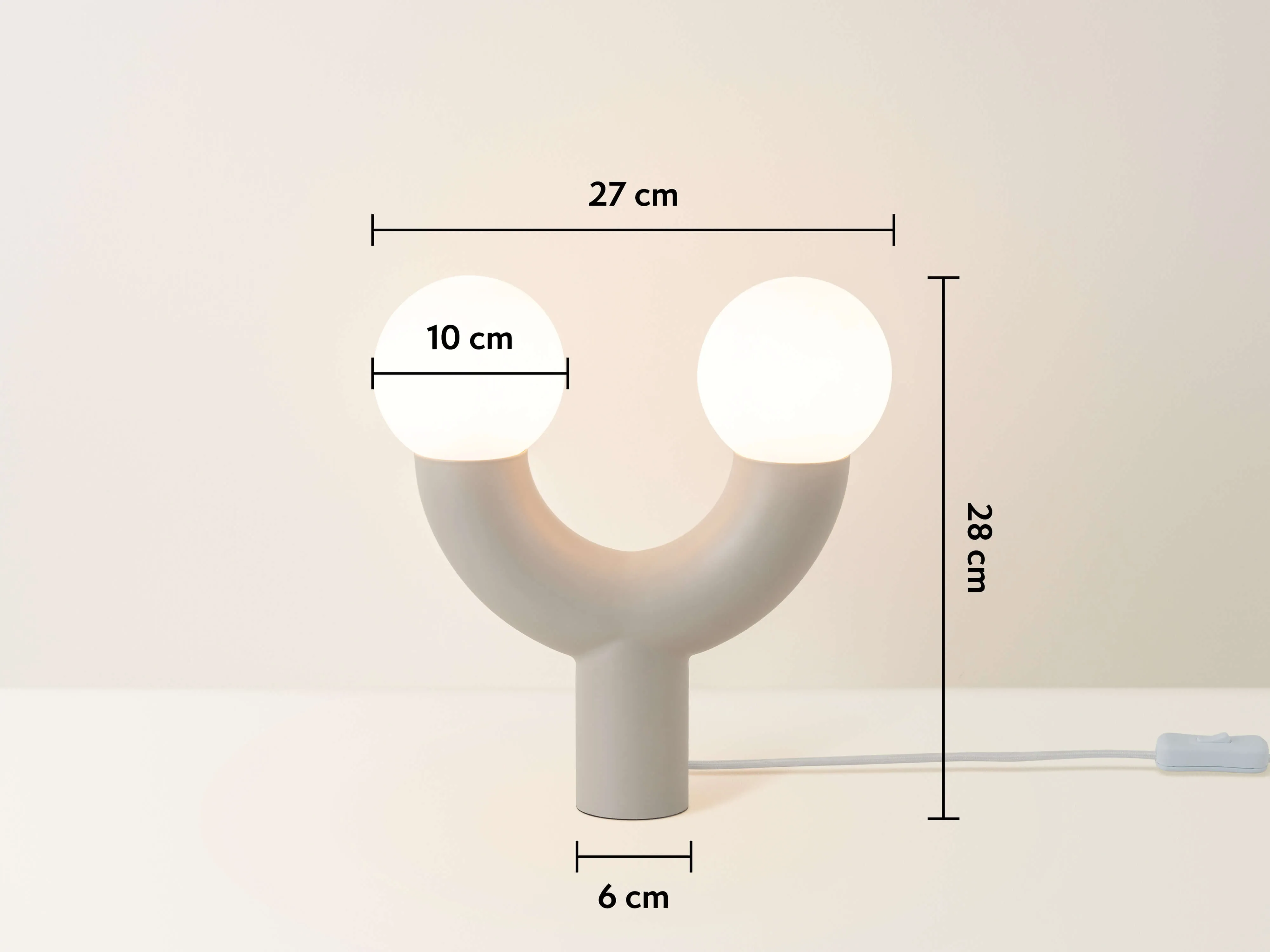 Sand tube table lamp