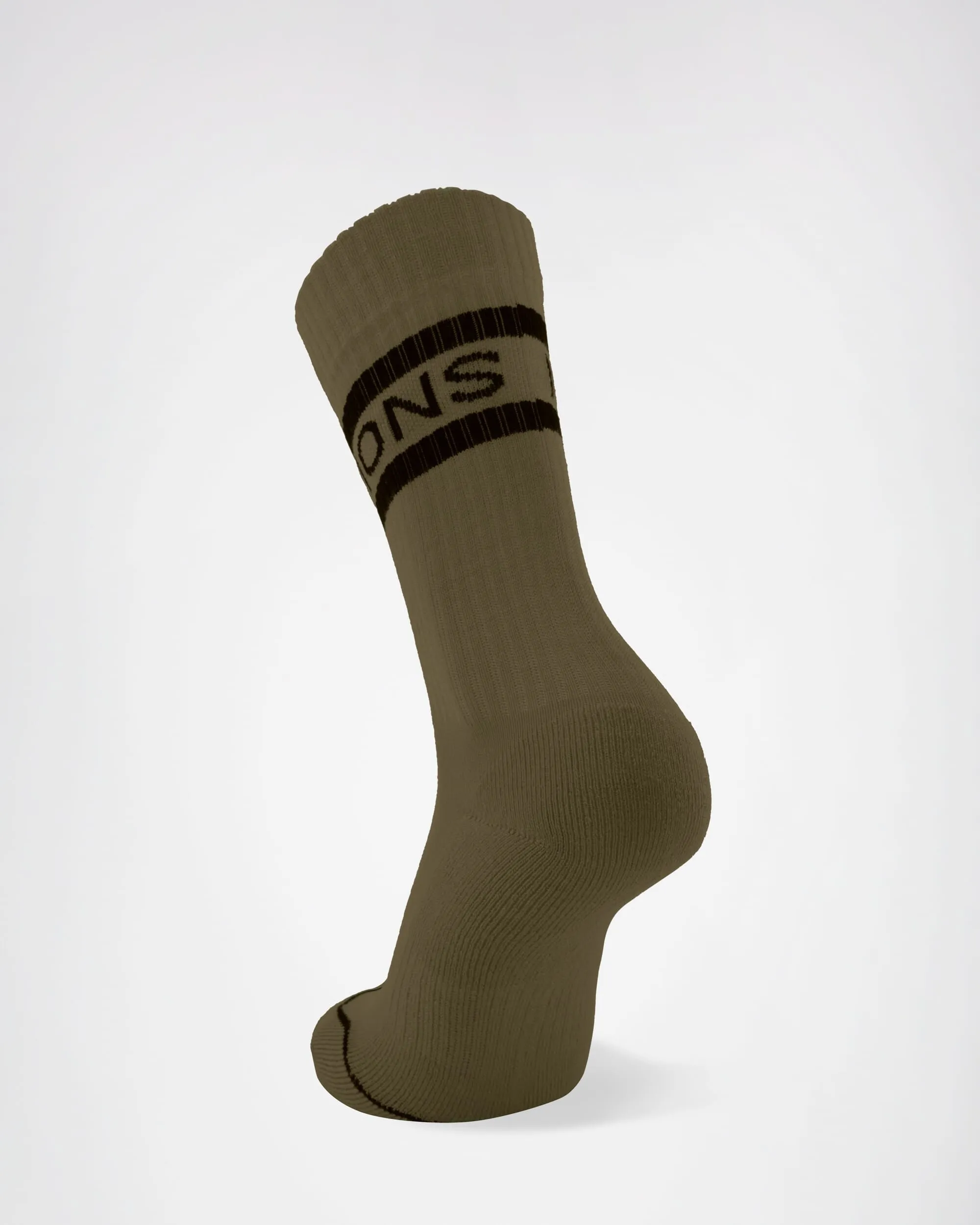 Signature Merino Crew Sock - Dark Olive