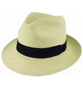 Teddy King Fedora - Panama Brisa #3 - Mid 6cms Brim - Natural - Size XXL