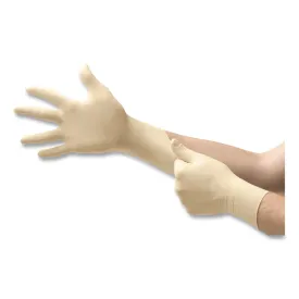 TOUCHNTUFF 69210 SMOOTHNRL P IND 9" - 69-210 Natural Rubber Latex Disposable Gloves, Inner Polymer Coating/Powder-Free/Smooth, 3.5 mil Palm/4.3 mil Finger, 1 Box