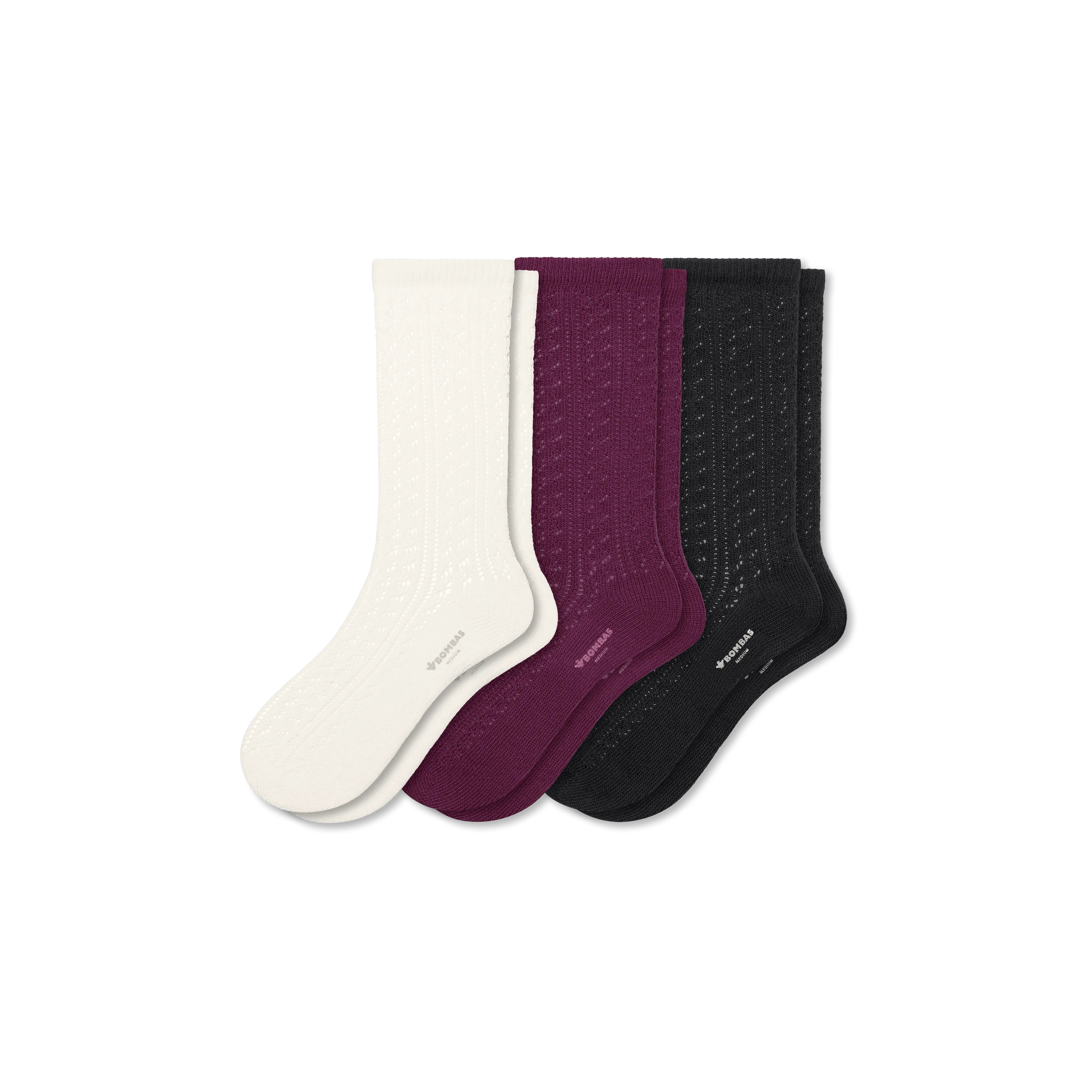 Women’s Pointelle Calf Sock 3-Pack